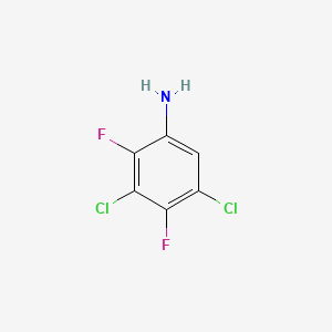 Chemical structure of 3,5-Dichloro-2,4-difluoroaniline