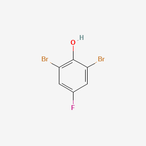 Chemical structure of 2,6-Dibromo-4-fluorophenol