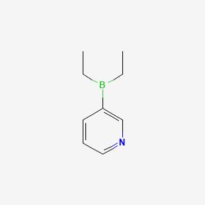 Chemical structure of Diethyl(3-pyridyl)borane