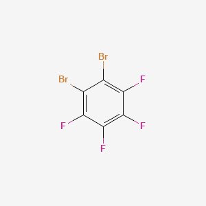Chemical structure of 1,2-Dibromotetrafluorobenzene