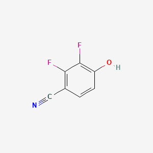 Chemical structure of 2,3-Difluoro-4-hydroxybenzonitrile