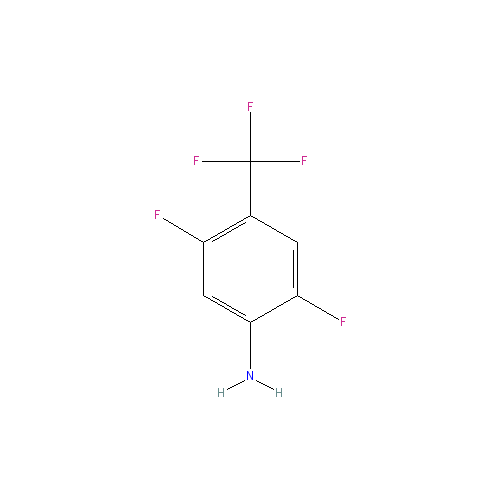Chemical structure of 4-Amino-2,5-difluorobenzotrifluoride