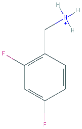Chemical structure of 2,4-Difluorobenzylamine