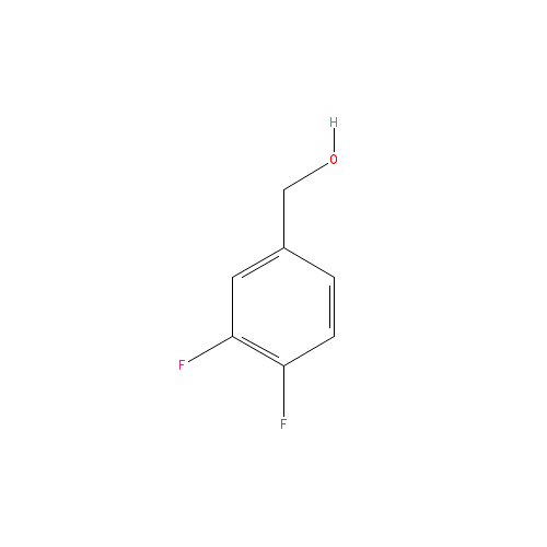 Chemical structure of 3,4-Difluorobenzyl alcohol