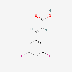 Chemical structure of 3,5-Difluorocinnamic acid