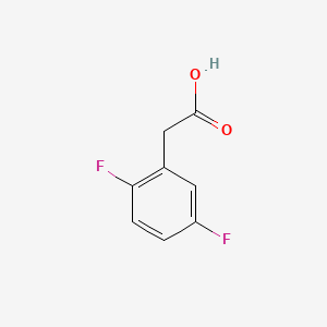 Chemical structure of 2,5-Difluorophenylacetic acid