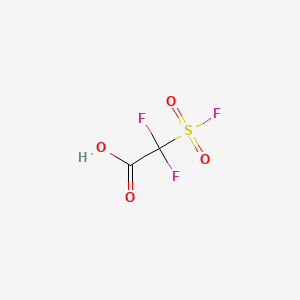 Chemical structure of 2,2-Difluoro-2-(fluorosulfonyl)acetic acid