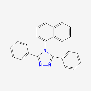 Chemical structure of 3,5-Diphenyl-4-(1-naphthyl)-1H-1,2,4-triazole