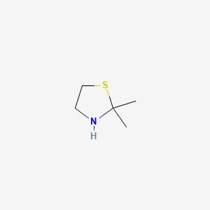 Chemical structure of 2,2-Dimethylthiazolidine