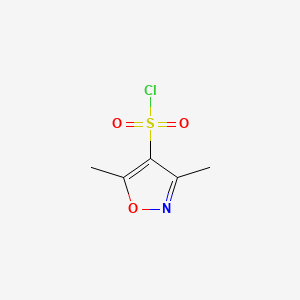 Chemical structure of 3,5-Dimethylisoxazole-4-sulfonyl chloride