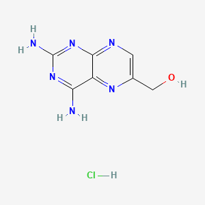 Chemical structure of 2,4-Diamino-6-(hydroxymethyl)pteridine hydrochloride