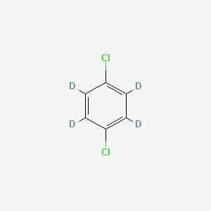 Chemical structure of 1,4-Dichlorobenzene-d4