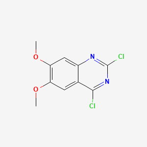 Chemical structure of 2,4-Dichloro-6,7-dimethoxyquinazoline