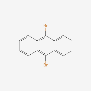 Chemical structure of 9,10-Dibromoanthracene