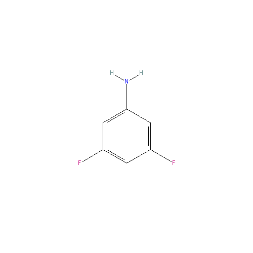 Chemical structure of 3,5-Difluoroaniline