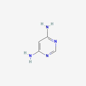 Chemical structure of 4,6-Diaminopyrimidine