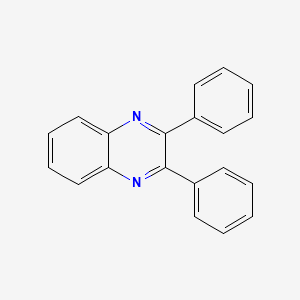 Chemical structure of 2,3-Diphenylquinoxaline
