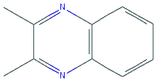 Chemical structure of 2,3-Dimethylquinoxaline