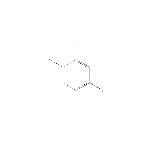 Chemical structure of 2,4-Dibromotoluene
