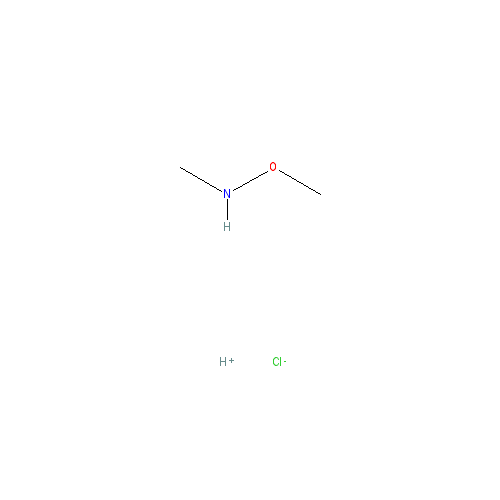 Chemical structure of N,O-Dimethylhydroxylamine Hydrochloride