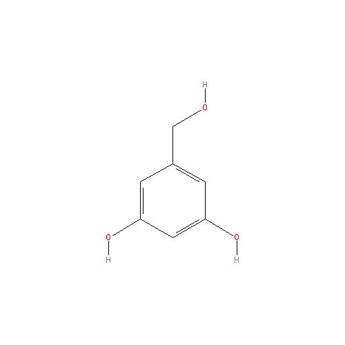 Chemical structure of 3,5-Dihydroxybenzyl Alcohol