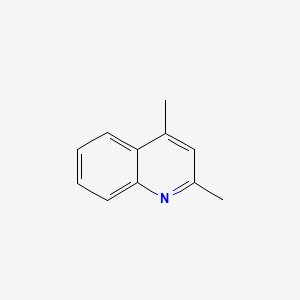 Chemical structure of 2,4-Dimethylquinoline