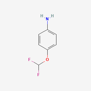 Chemical structure of 4-(Difluoromethoxy)aniline