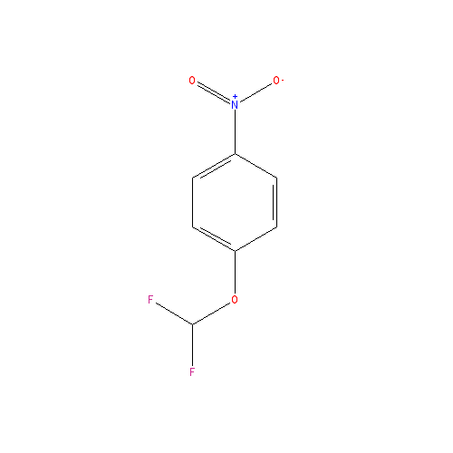 Chemical structure of 4-(Difluoromethoxy)nitrobenzene