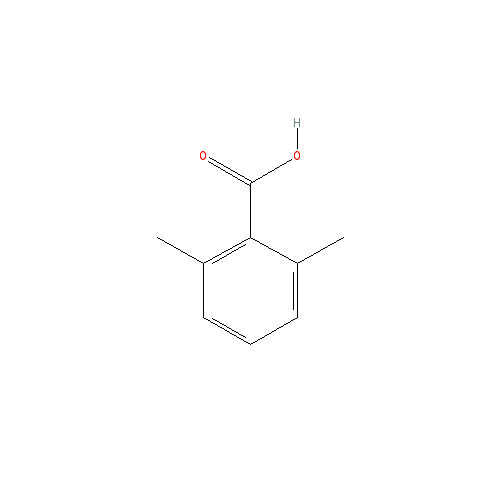 Chemical structure of 2,6-Dimethylbenzoic acid