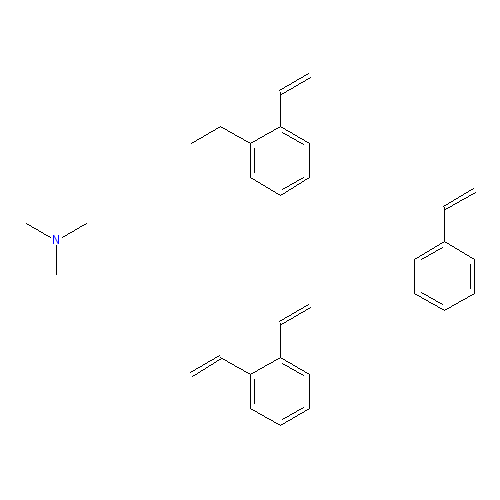Chemical structure of Dowex® 1X2 chloride form