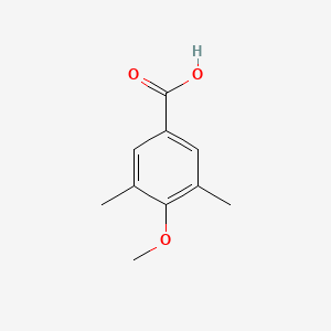 Chemical structure of 3,5-Dimethyl-p-anisic acid