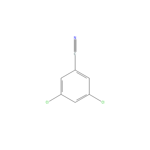 Chemical structure of 3,5-Dichlorobenzonitrile