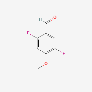 Chemical structure of 2,5-Difluoro-4-methoxybenzaldehyde