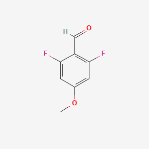 Chemical structure of 2,6-Difluoro-4-methoxybenzaldehyde