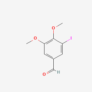 Chemical structure of 4,5-Dimethoxy-3-iodobenzaldehyde