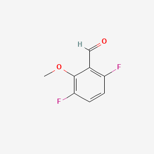 Chemical structure of 3,6-Difluoro-2-methoxybenzaldehyde