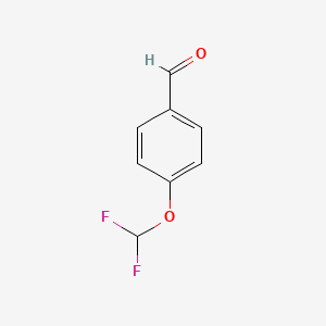 Chemical structure of 4-(Difluoromethoxy)benzaldehyde