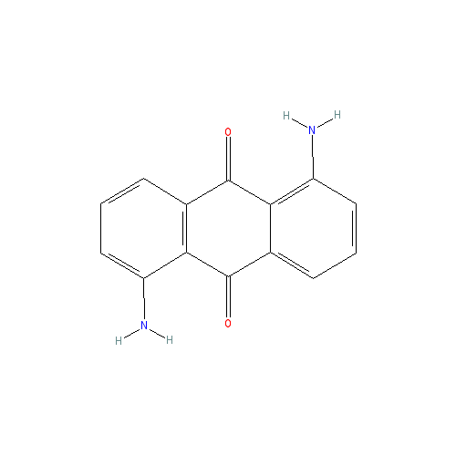 Chemical structure of 1,5-Diaminoanthraquinone
