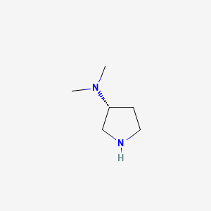 Chemical structure of (R)-3-Dimethylaminopyrrolidine