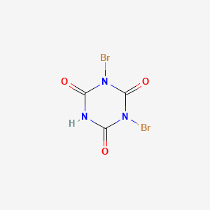 Chemical structure of Dibromoisocyanuric acid