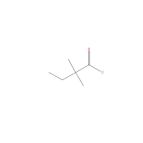 Chemical structure of 2,2-Dimethylbutyryl Chloride