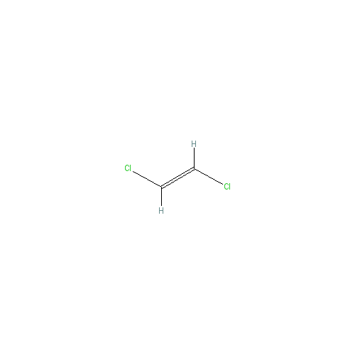 Chemical structure of Trans-1,2-Dichloroethylene