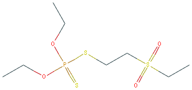 Chemical structure of Disulfoton sulfone