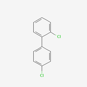 Chemical structure of 2,4'-Dichlorobiphenyl