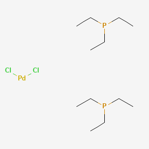 Chemical structure of Dichlorobis(triethylphosphine)palladium(II)
