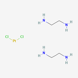 Chemical structure of Dichlorobis(ethylenediamine)platinum(II)
