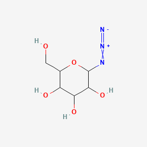 Chemical structure of 1-Deoxy-β-D-galactopyranosyl azide