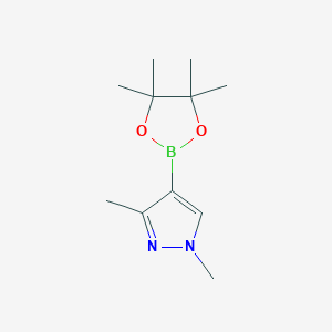 Chemical structure of 1,3-Dimethylpyrazole-4-boronic Acid Pinacol Ester