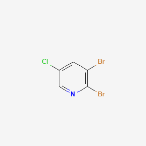 Chemical structure of 2,3-Dibromo-5-chloropyridine