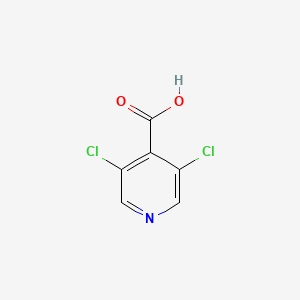 Chemical structure of 3,5-Dichloroisonicotinic Acid